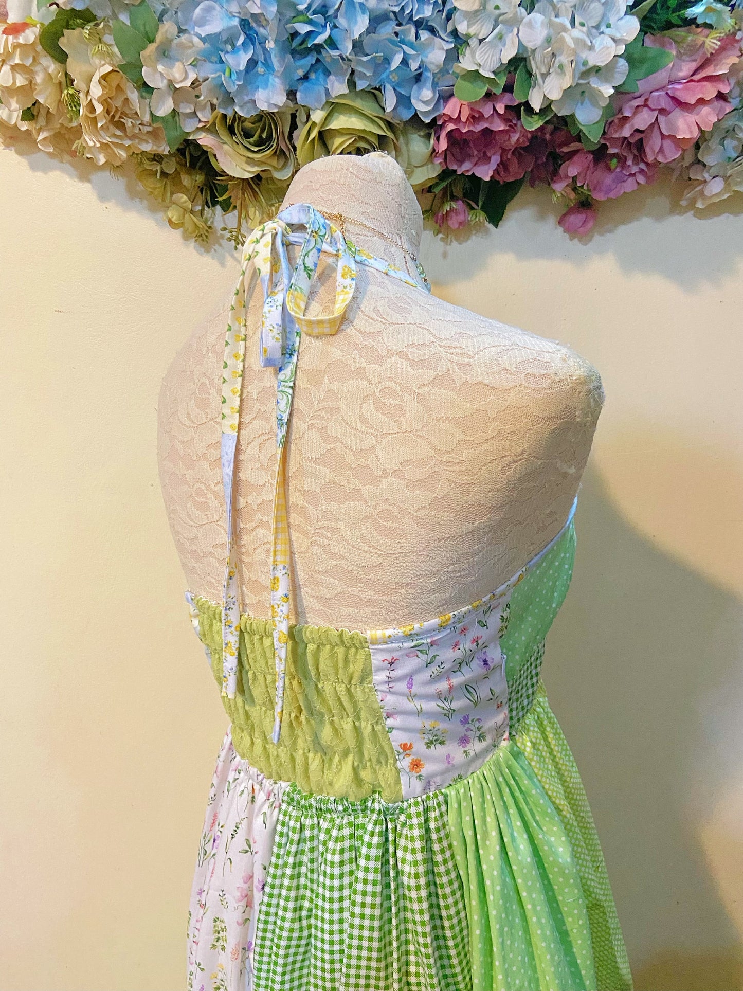 Meadow Patchwork Handmade Dress