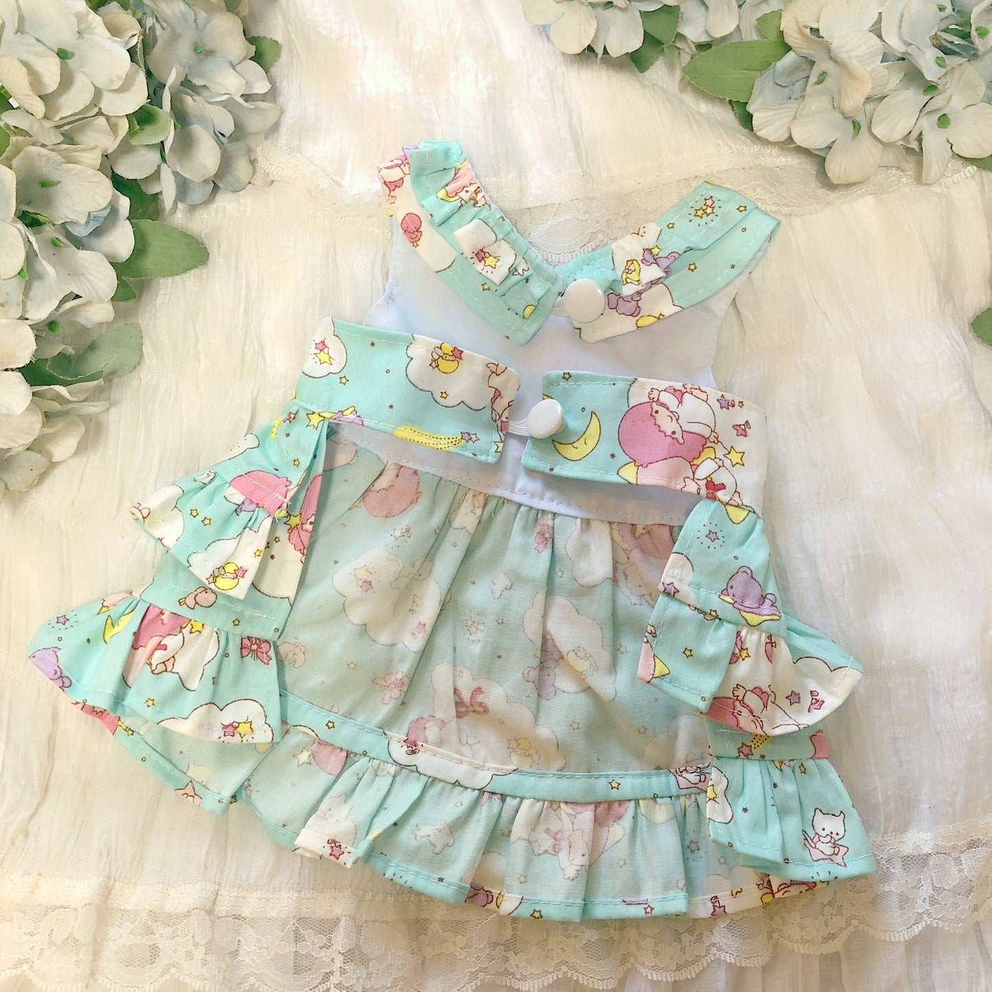 Little Twin Stars Ruffle Pet Handmade Dress