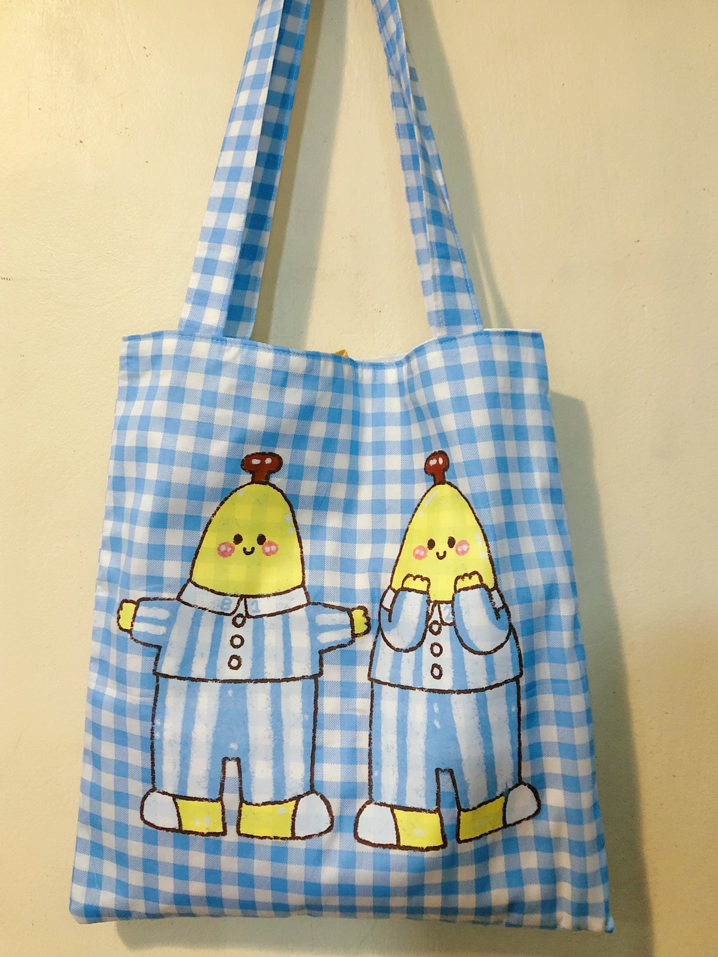 Banana’s in Pajamas Handmade Tote Bag