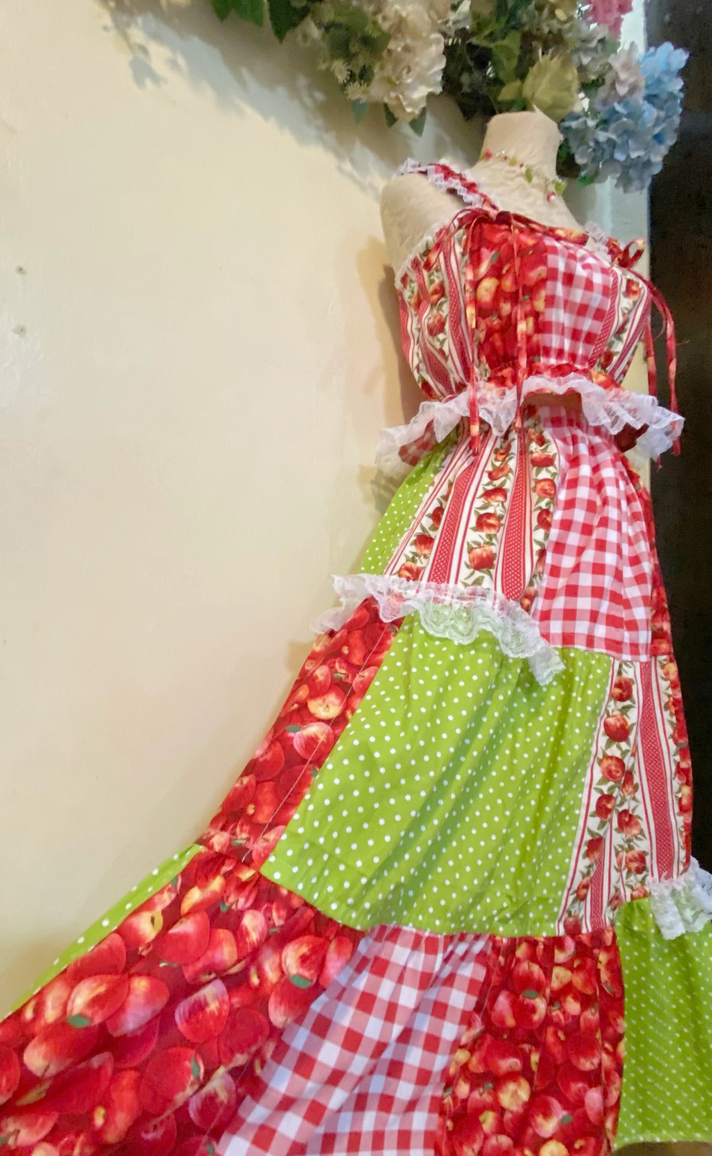 Apple Garden Patchwork Top and Skirt
