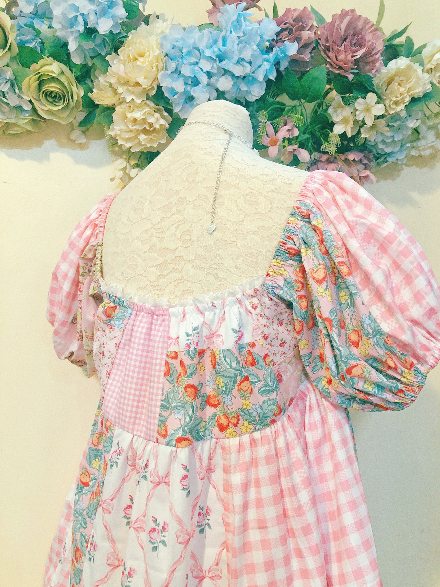 Cutie Lola Oversized Patchwork Handmade Dress