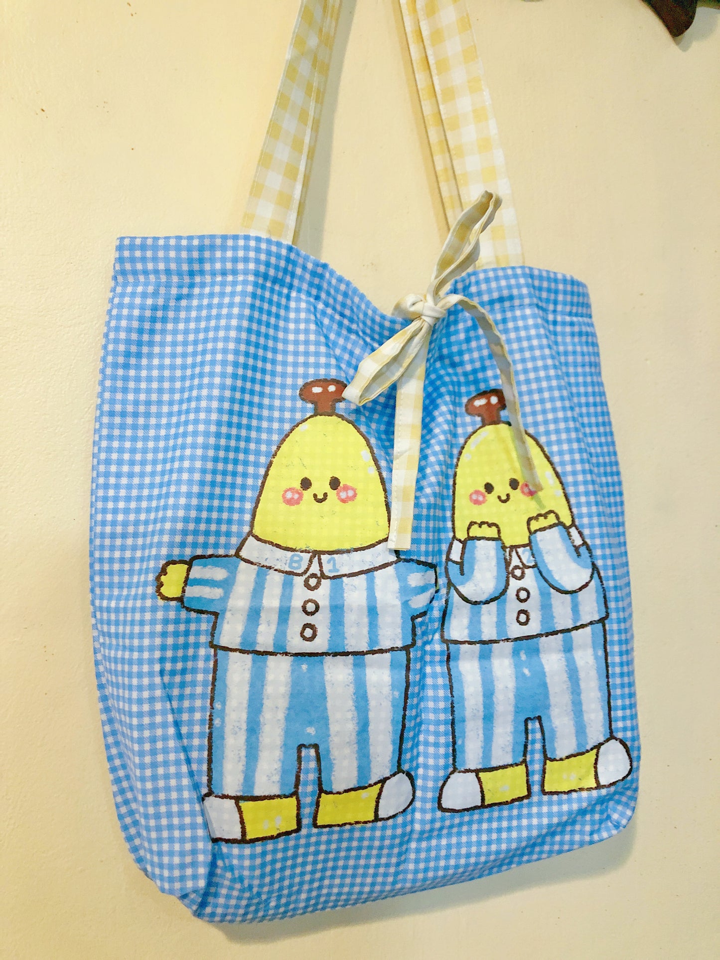 Bananas in Pjs Handmade Tote Bag