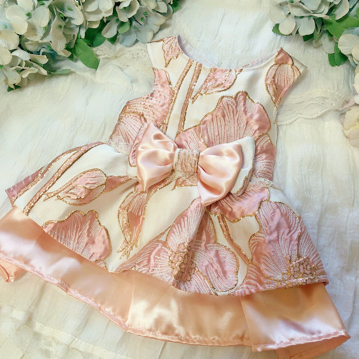 Pink Princess Pet Handmade Gown