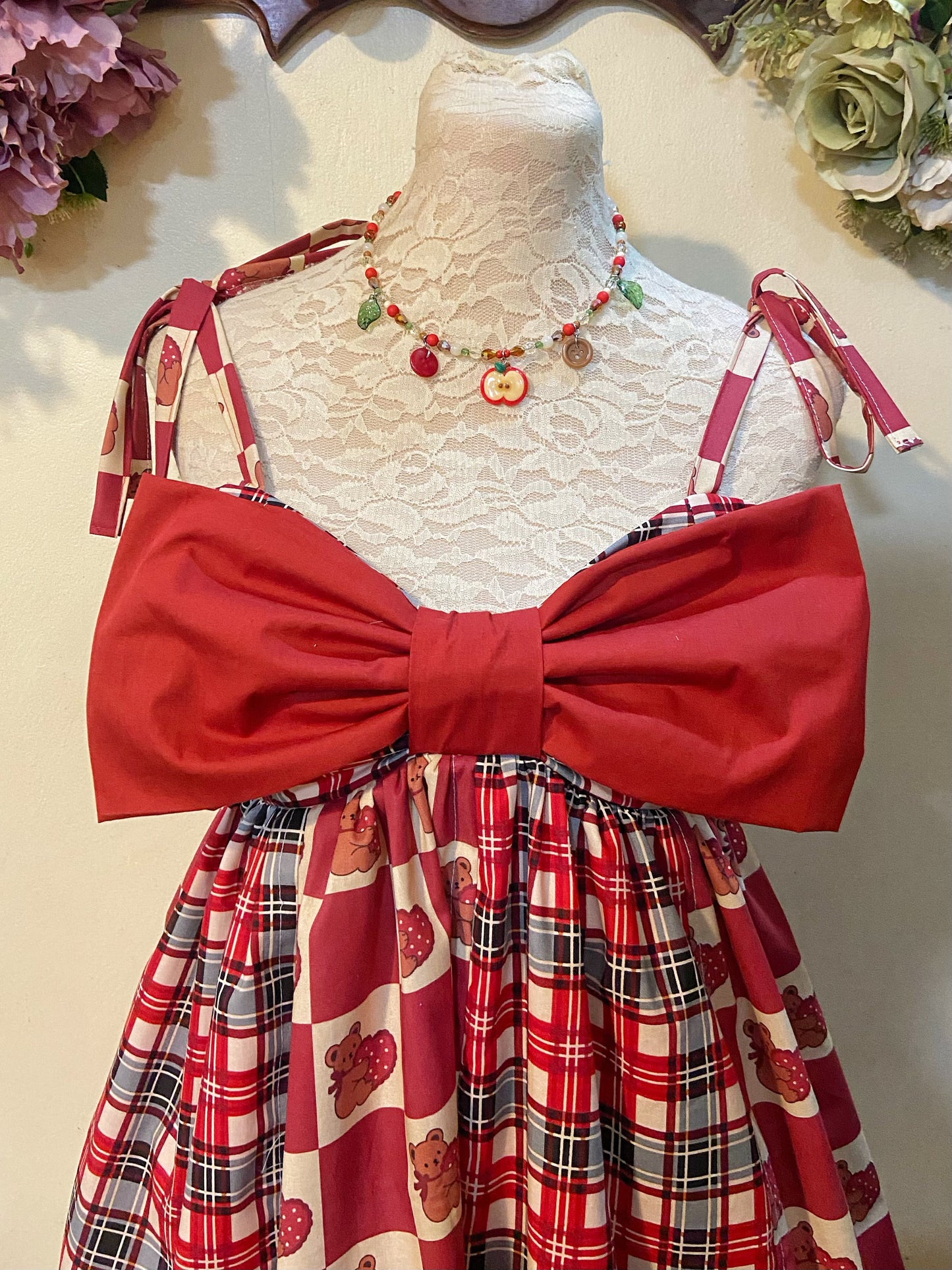 Bear’s Gift Patchwork Dress Handmade Dress