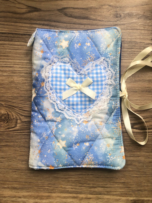 B6 Blue Sky Quilted Patchwork Journal / Notebook Cover