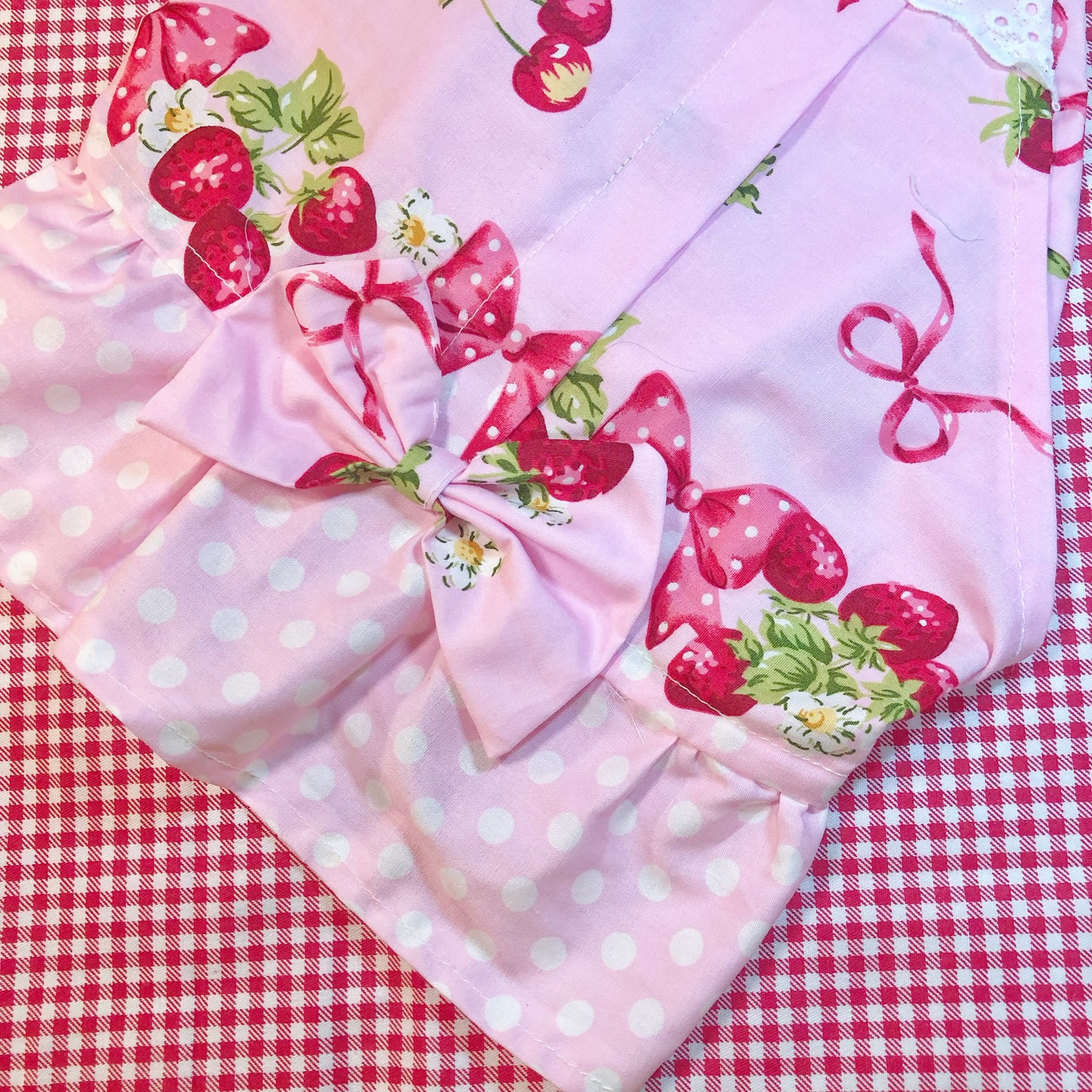 Pink Strawberry 3 Cutie Pet Handmade Dress