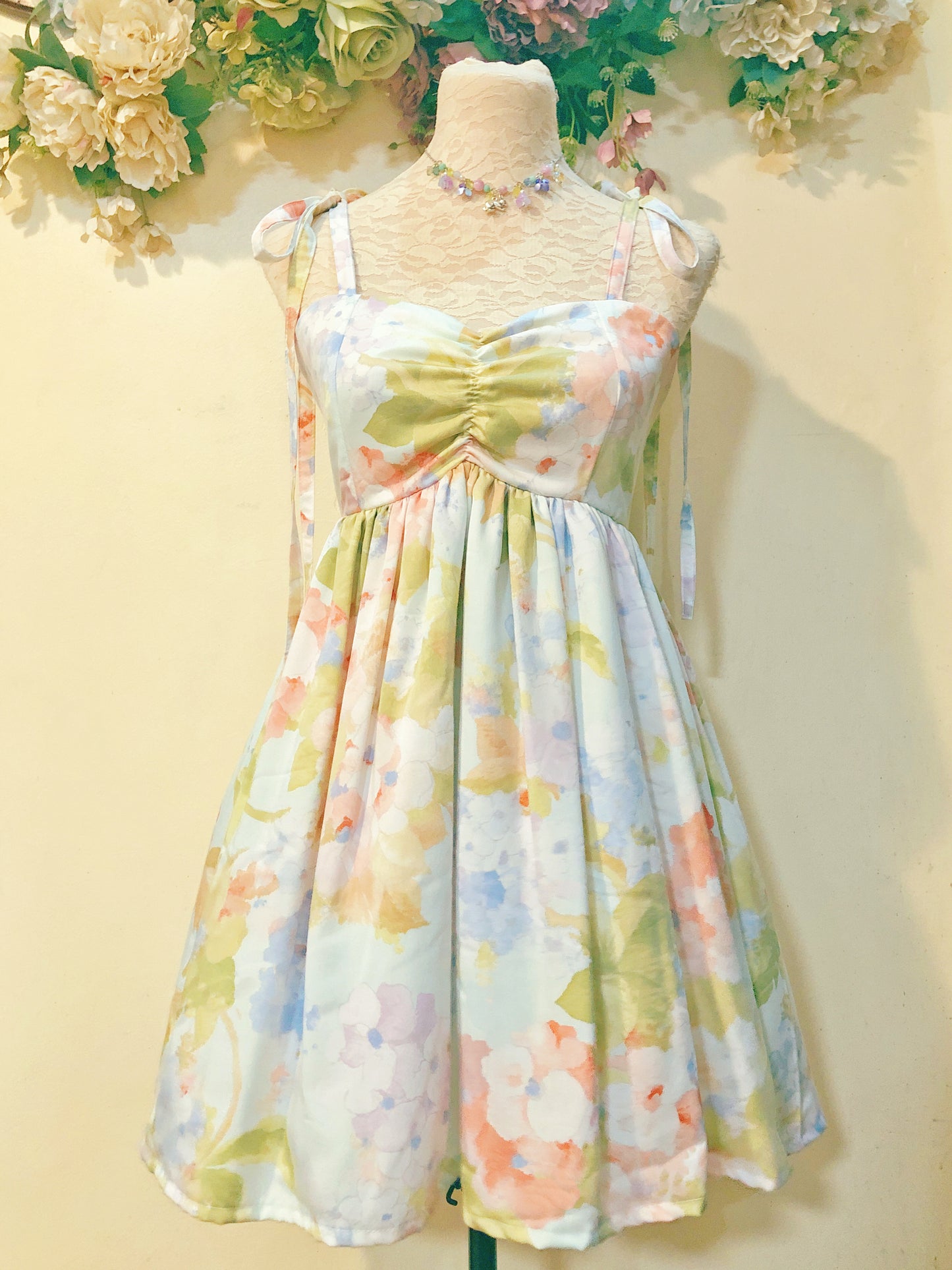 Hydrangea Garden Handmade Dress