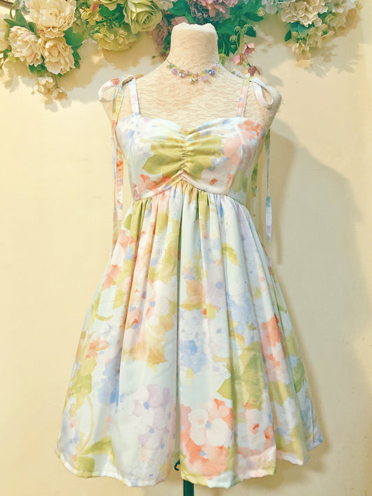 Hydrangea Garden Handmade Dress