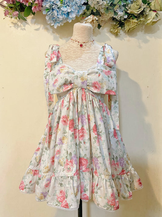 Rose Ribbon Garden Handmade Dress
