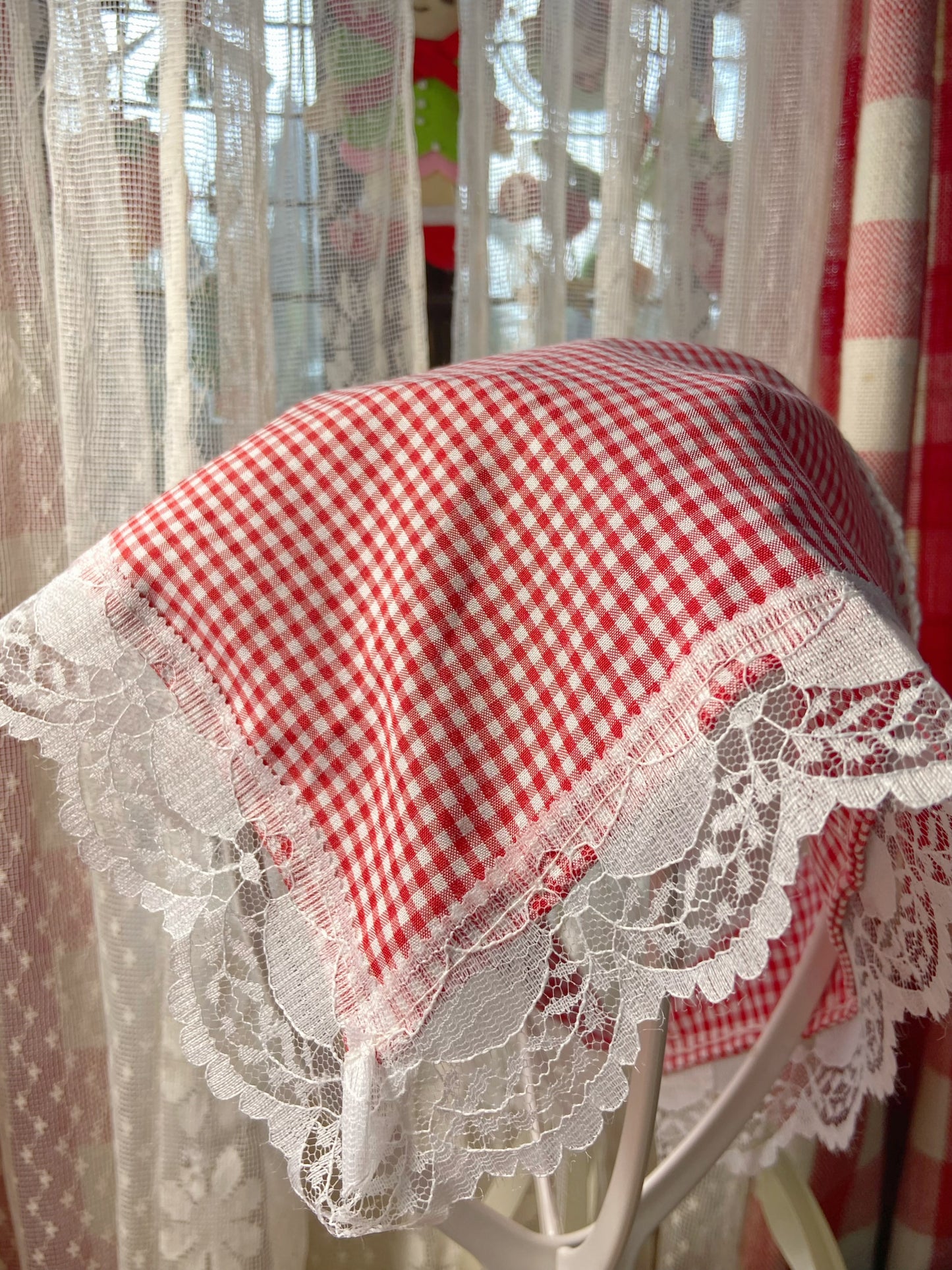 Red Gingham Lola Pandong