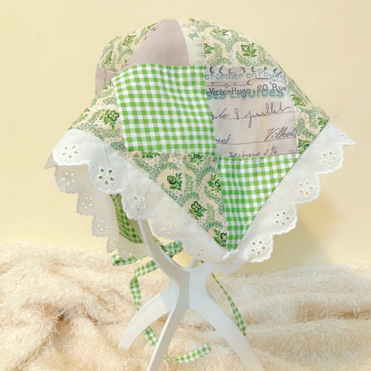 Green Patchwork Lola Pandong ( Head scarf )