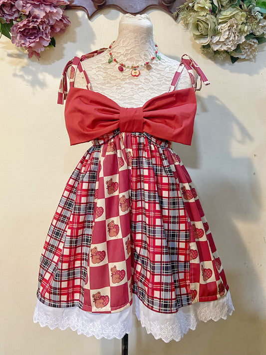 Bear’s Gift Patchwork Dress Handmade Dress