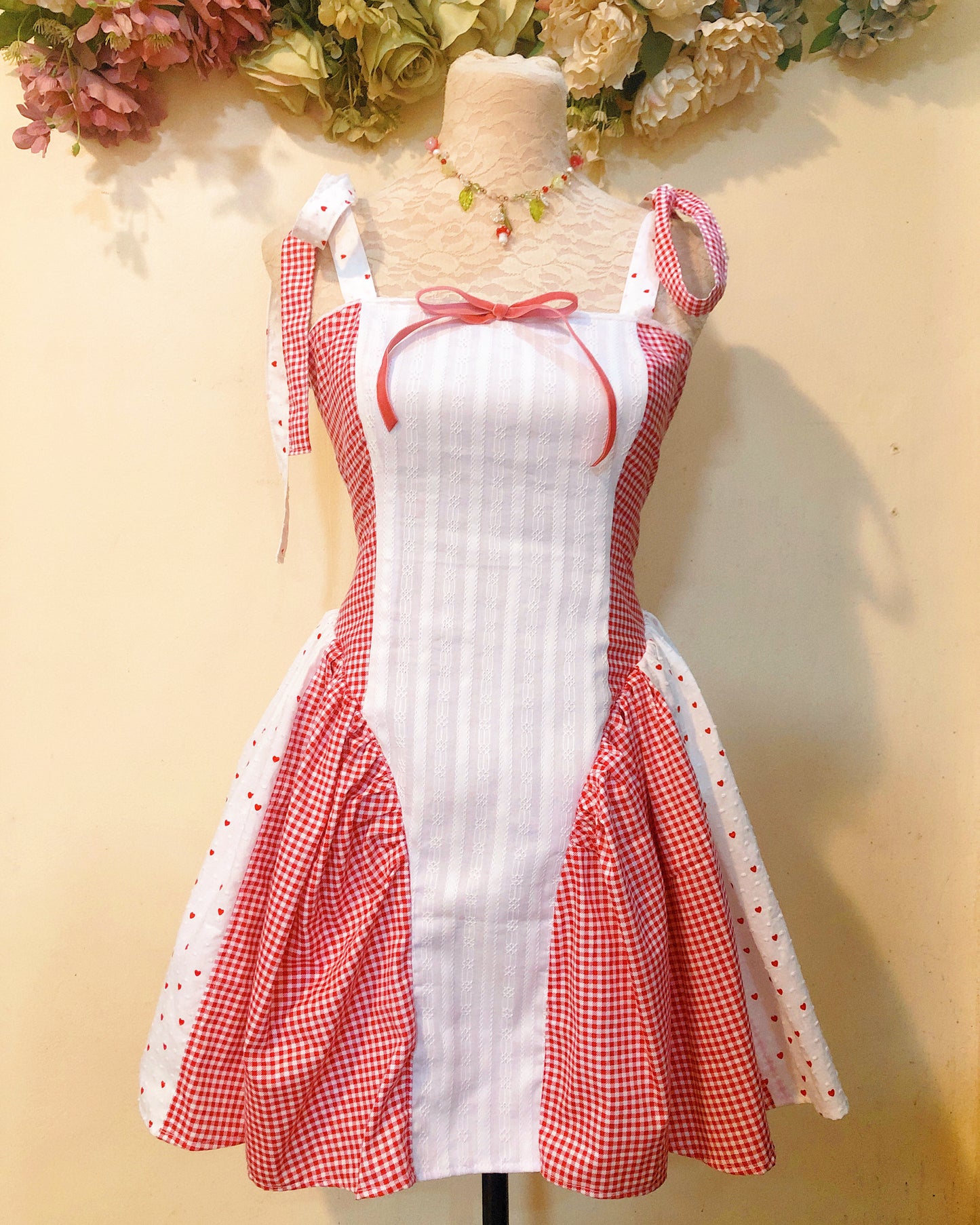 Heart Patchwork Handmade Dress