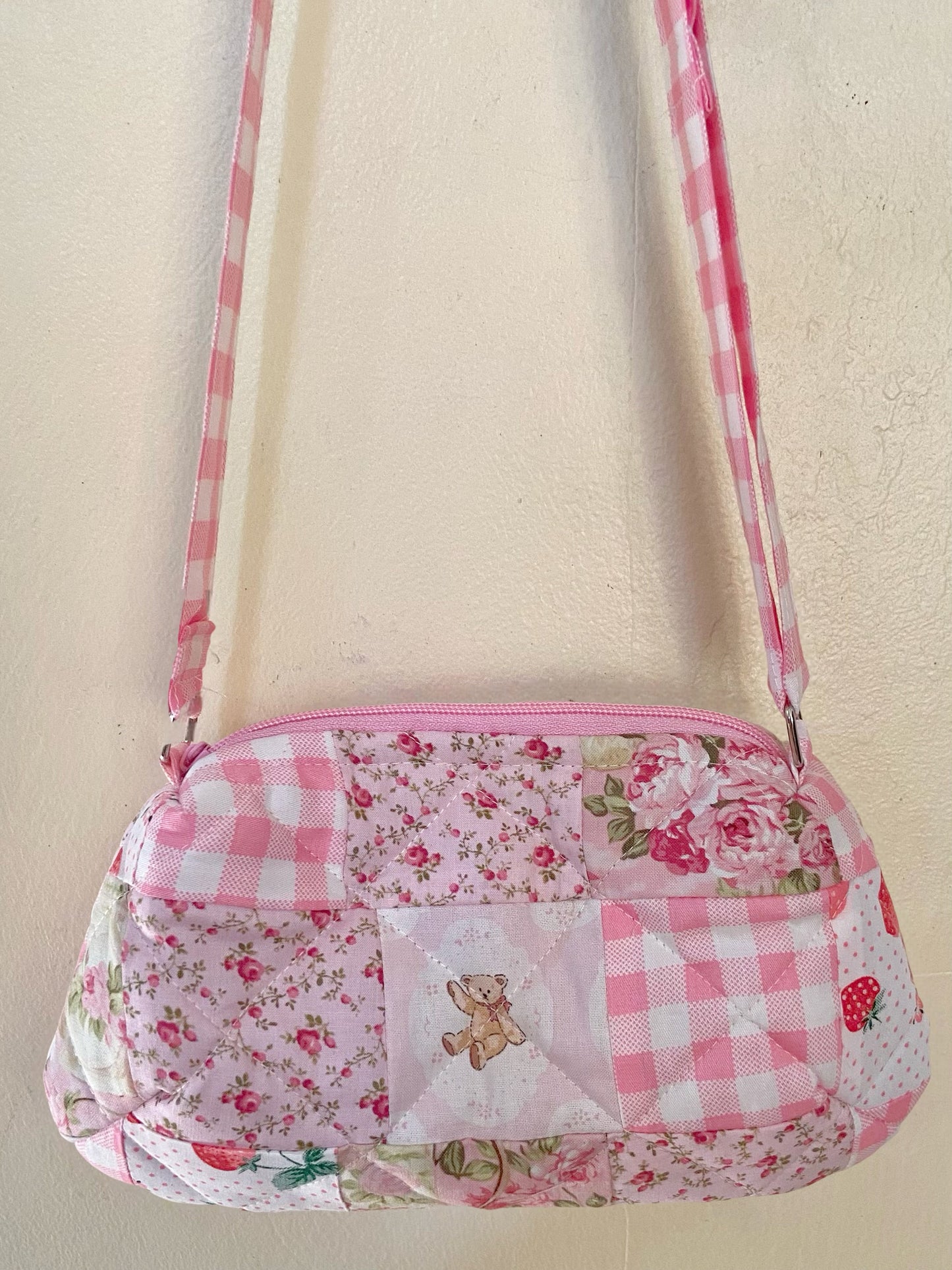 Pink Floral Patchwork Dolly Bags