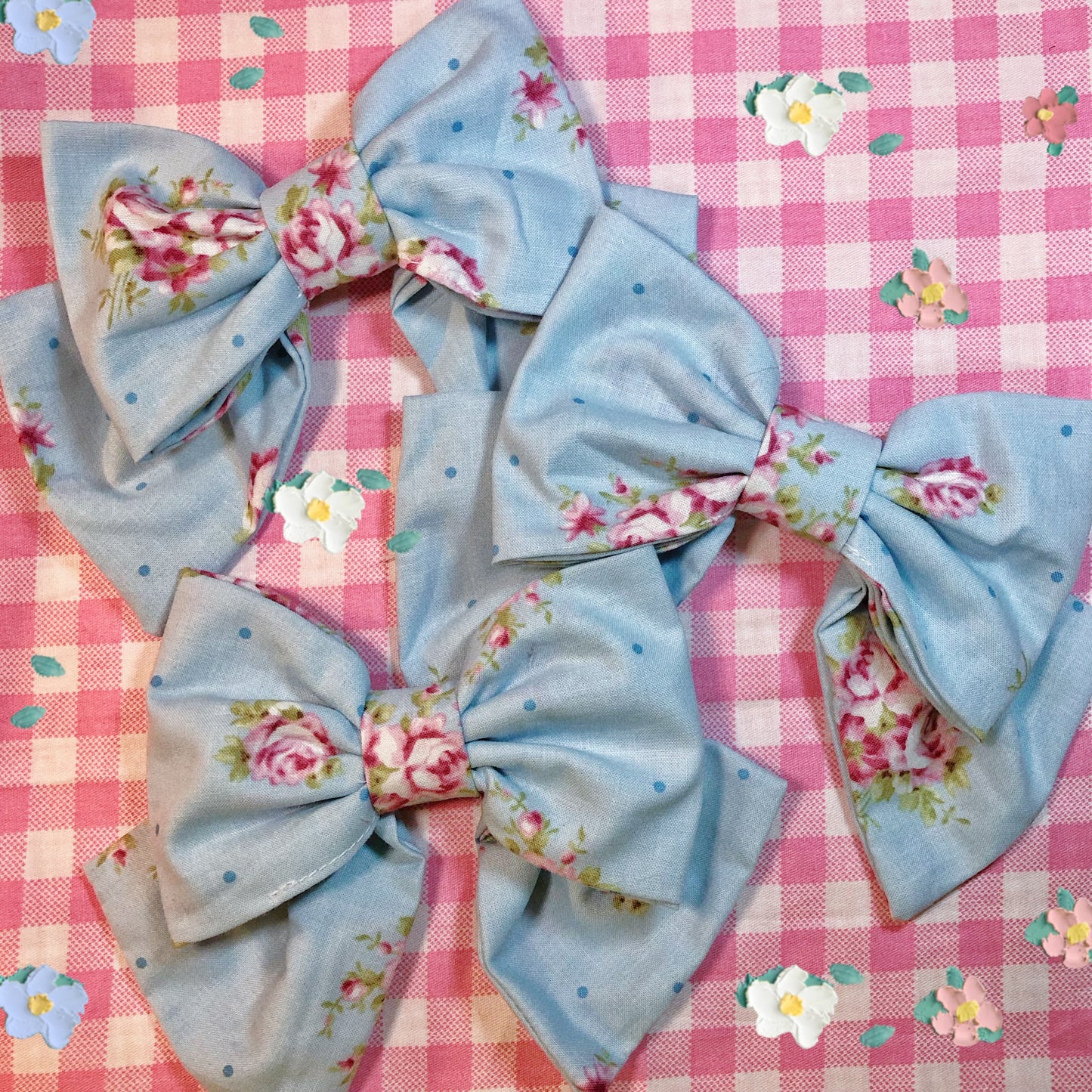 Dainty Blue Handmade Ribbon