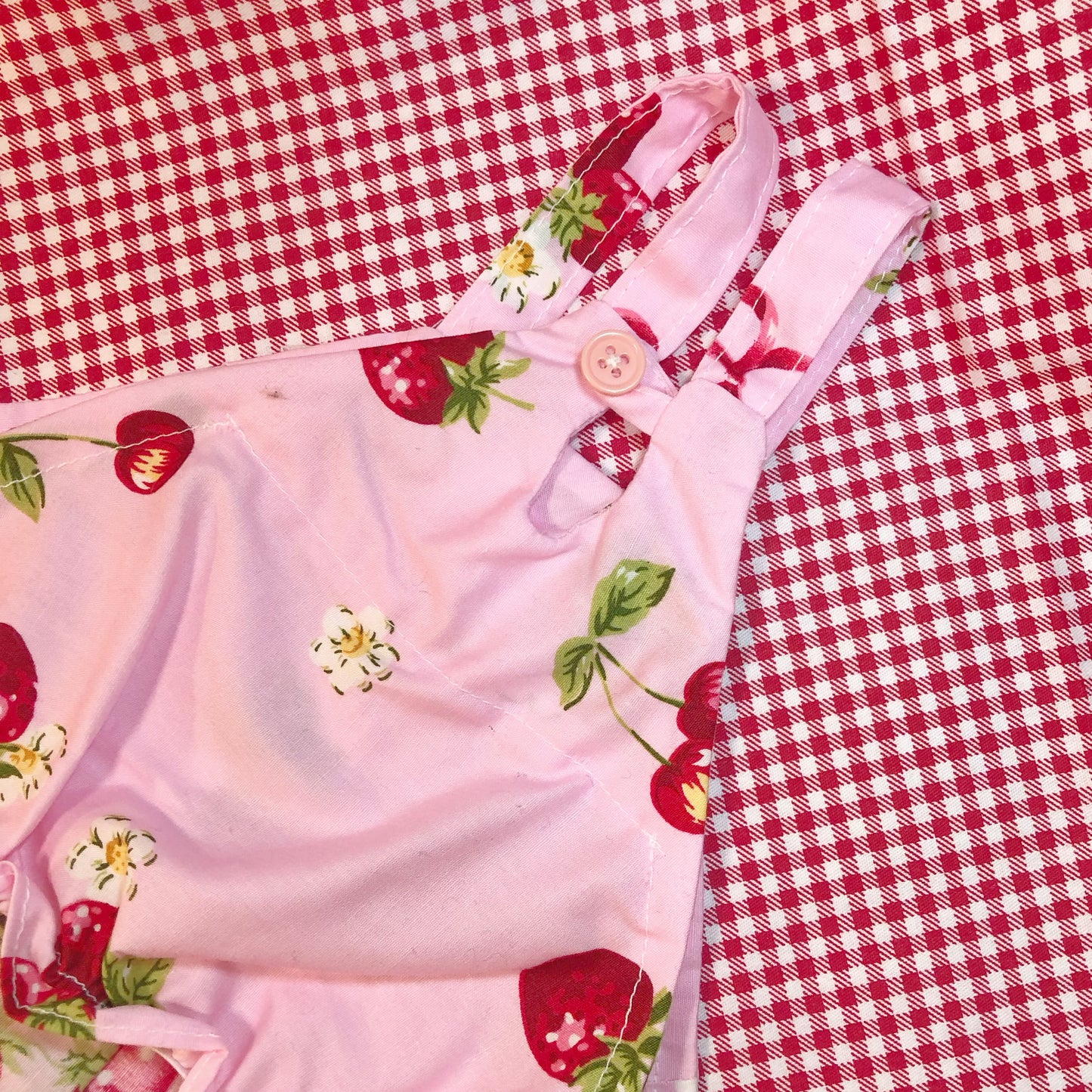 Pink Strawberry 3 Cutie Pet Handmade Dress