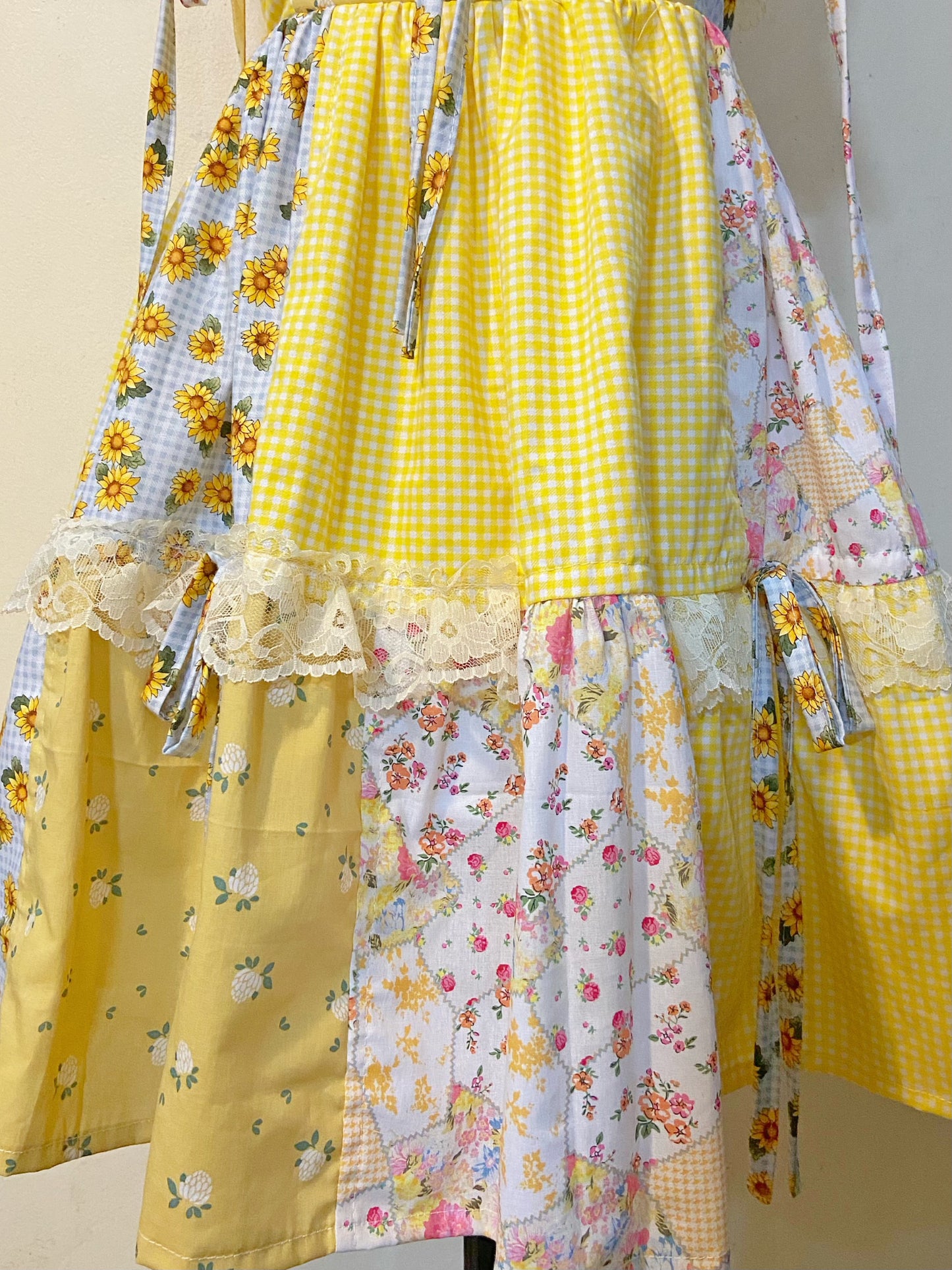 Sunshine Patchwork Handmade Dress