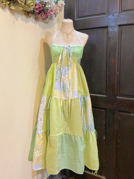 Meadow Patchwork Handmade Dress