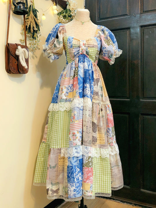 Garden Witch Patchwork Handmade Dress