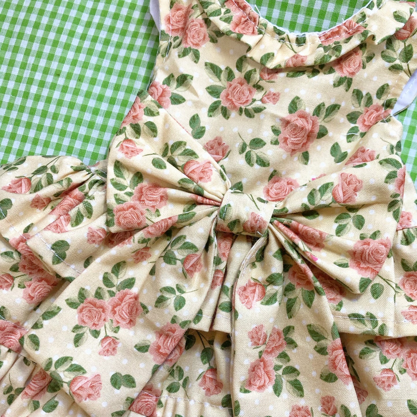 Dainty Rose Garden Pet Handmade Dress