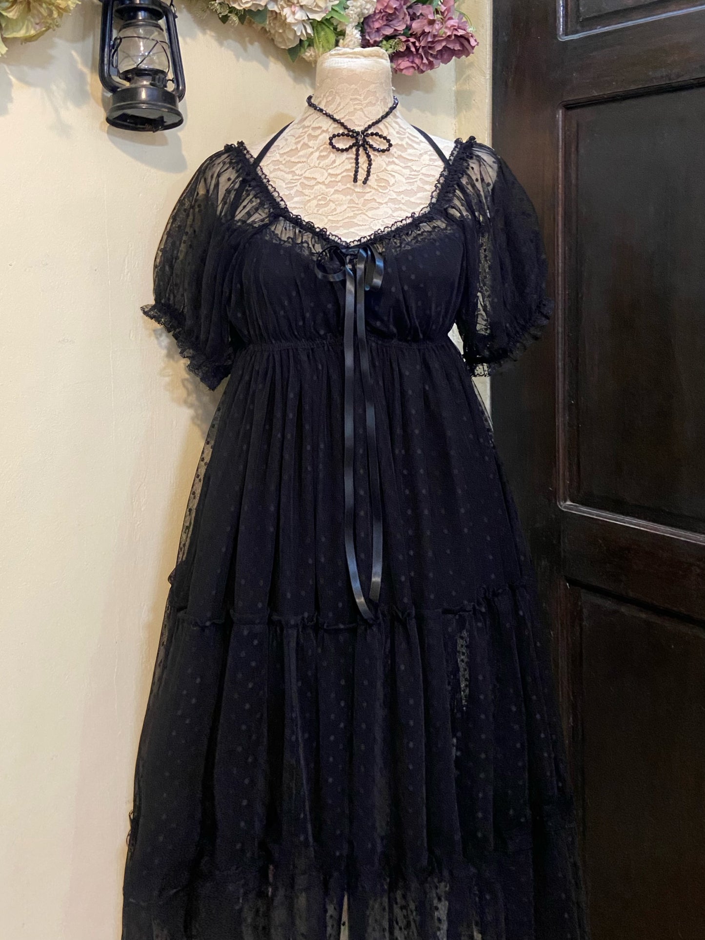 Black Lady Dress ( 2 dresses ) Handmade Dress