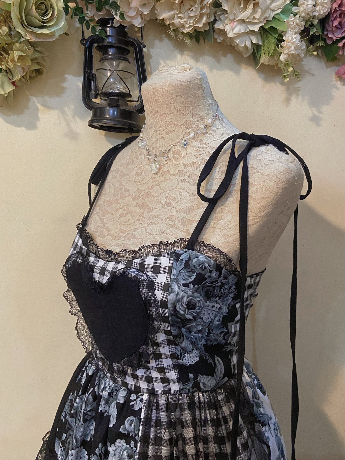 My Heart turned Dark Dress Handmade Dress