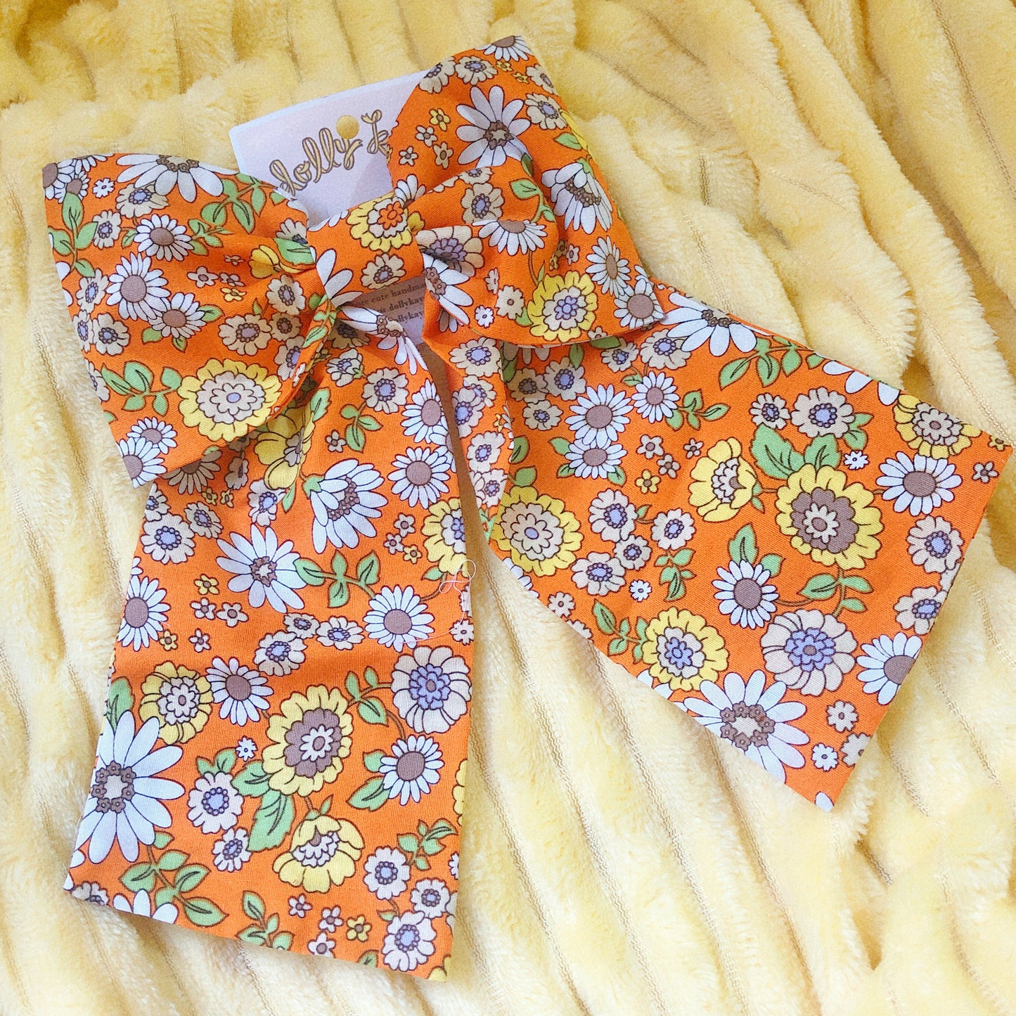 Retro Orange Handmade Ribbon