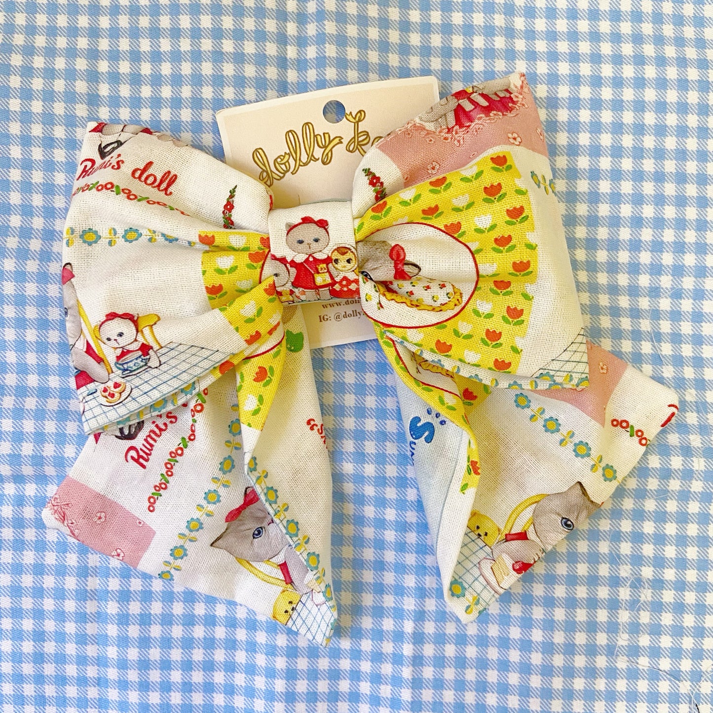 Cat Patchwork Handmade Ribbon