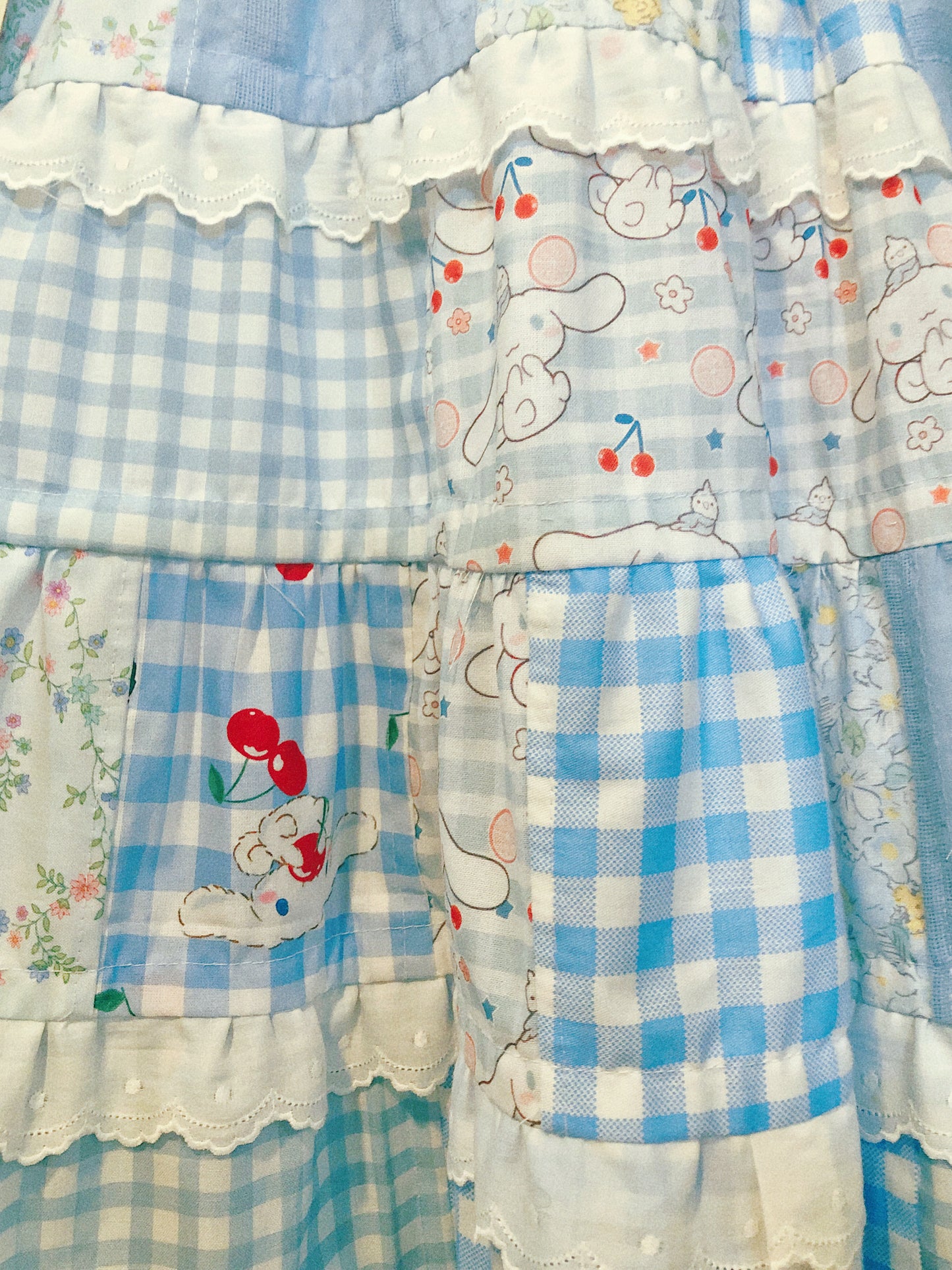 Cinnamoroll’s Garden Patchwork Handmade Dress