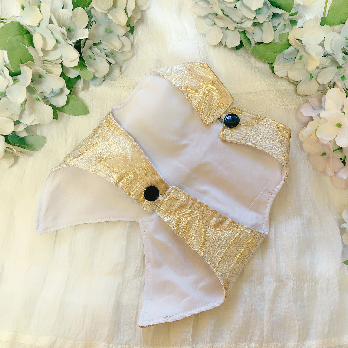 Golden Cutie Pet Handmade Gown and Tuxedo