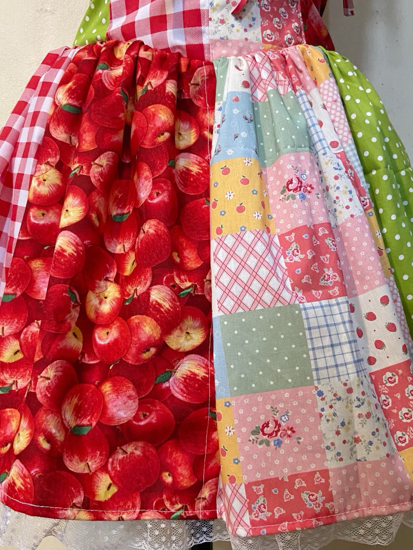 Sweet Apple Patchwork Dress
