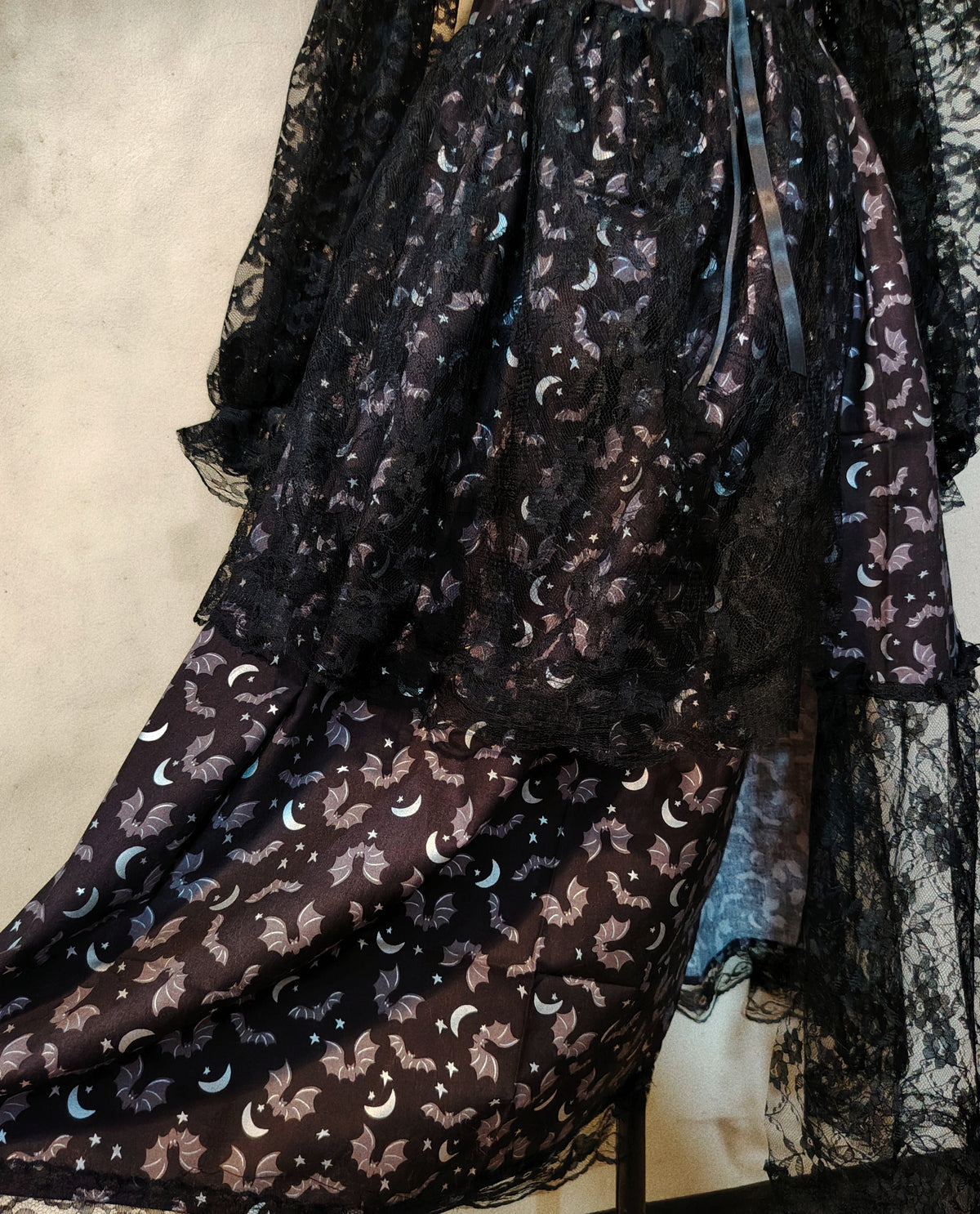 Moonlight Bat Corset Patchwork Dress ( Glow in the Dark )