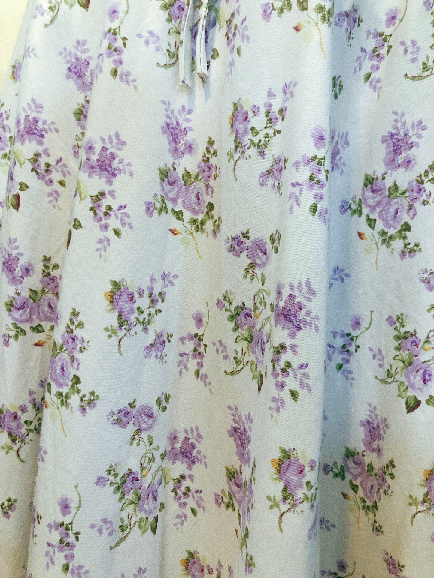 Lavender Roses Milkmaid Handmade Dress