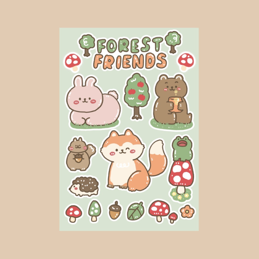 Forest Friends Sticker Sheet