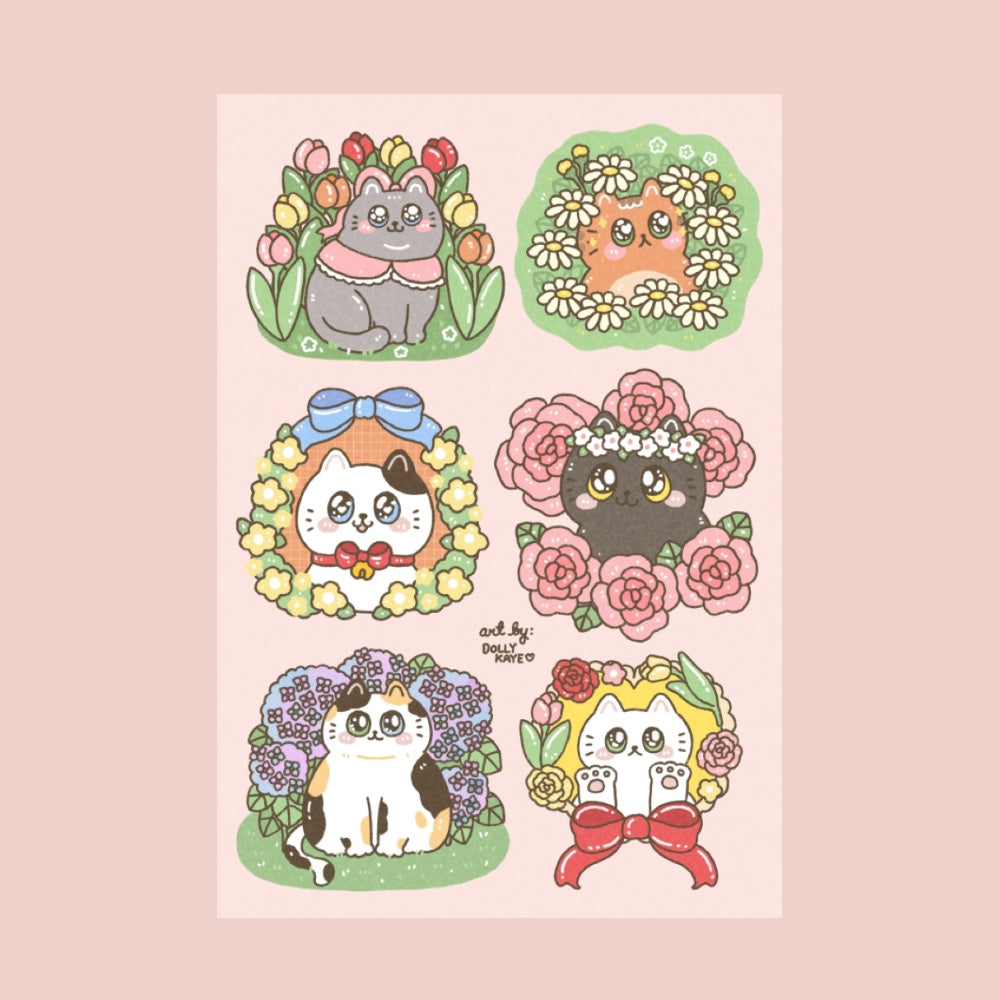 Big Eyes Cutie Meow Meow Sticker Sheet