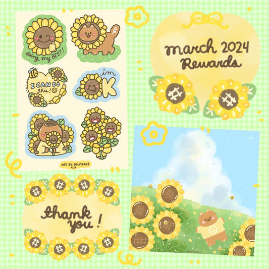 Sunflowers Sticker Set