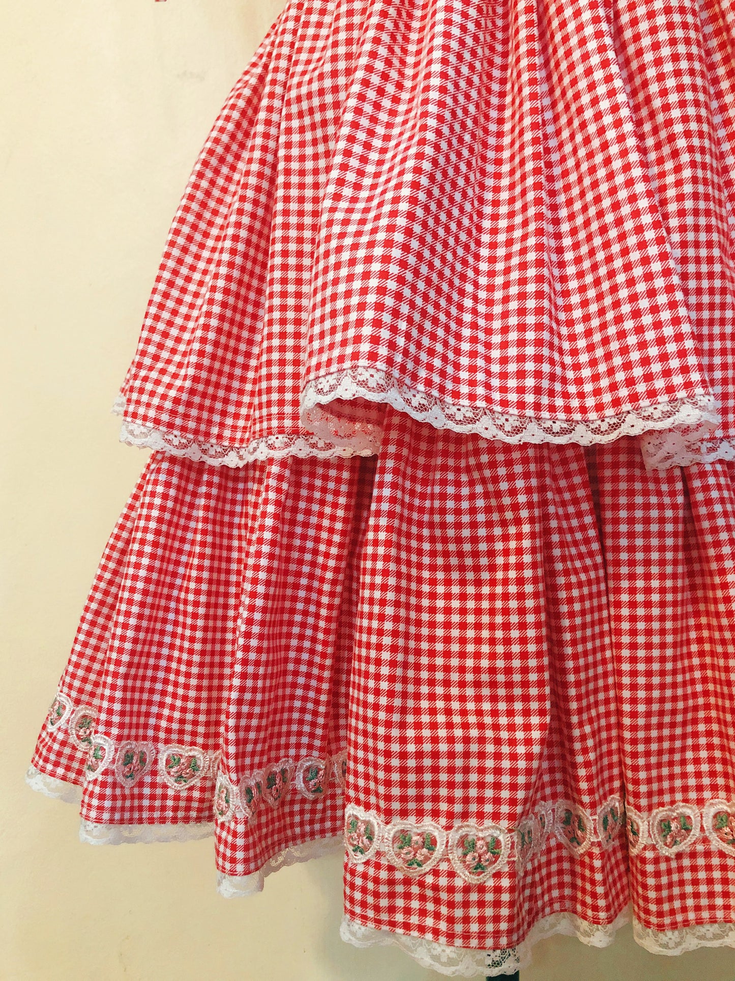 Mon bébé Gingham Handmade Dress