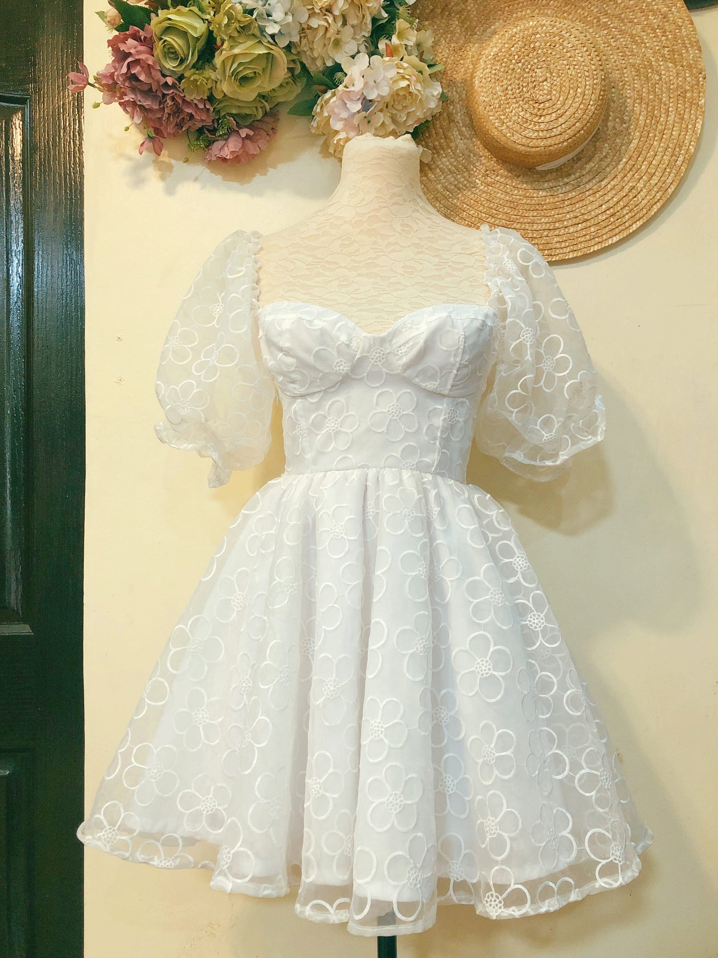 White Flower Fairy Handmade Dress