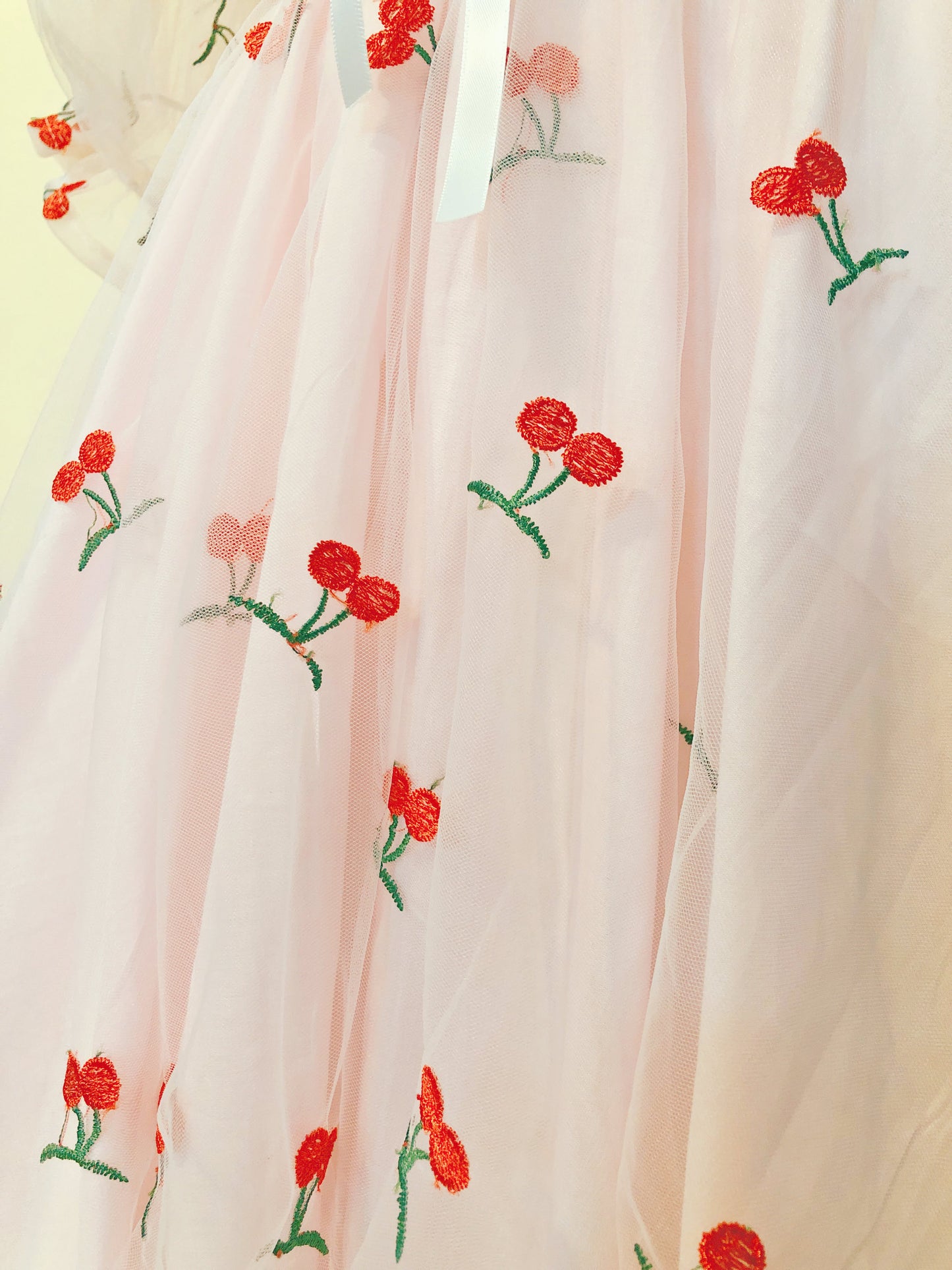 Fairy of the Cherry Fruit Handmade Dress