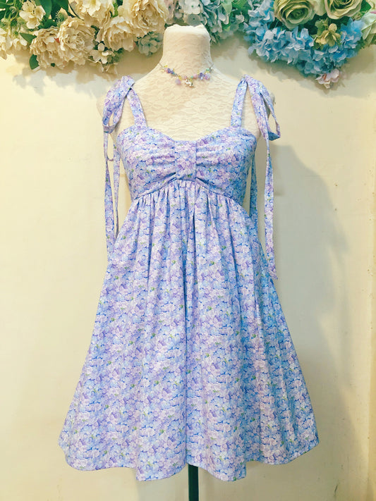 Hydrangea Ribbon Handmade Dress