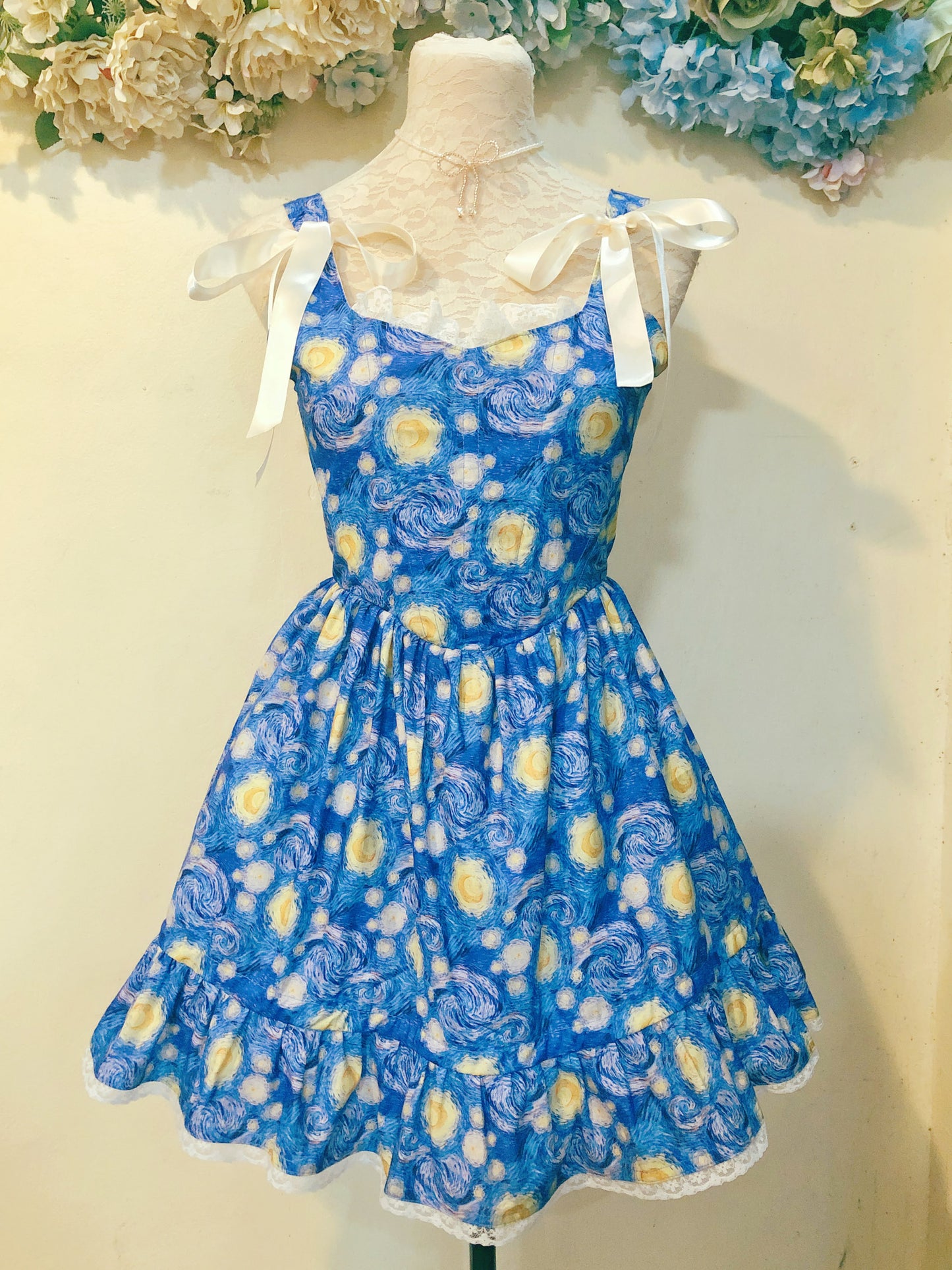 Starry Night Corset Handmade Dress