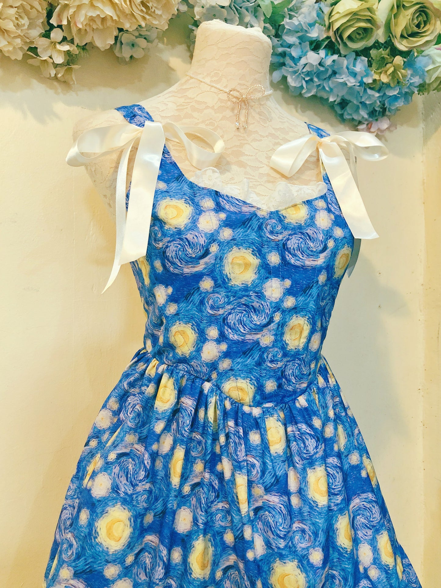 Starry Night Corset Handmade Dress