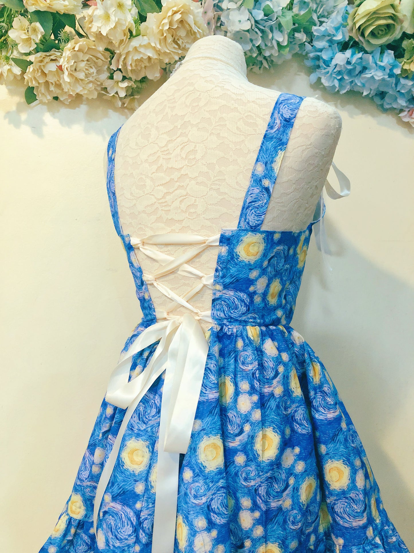 Starry Night Corset Handmade Dress