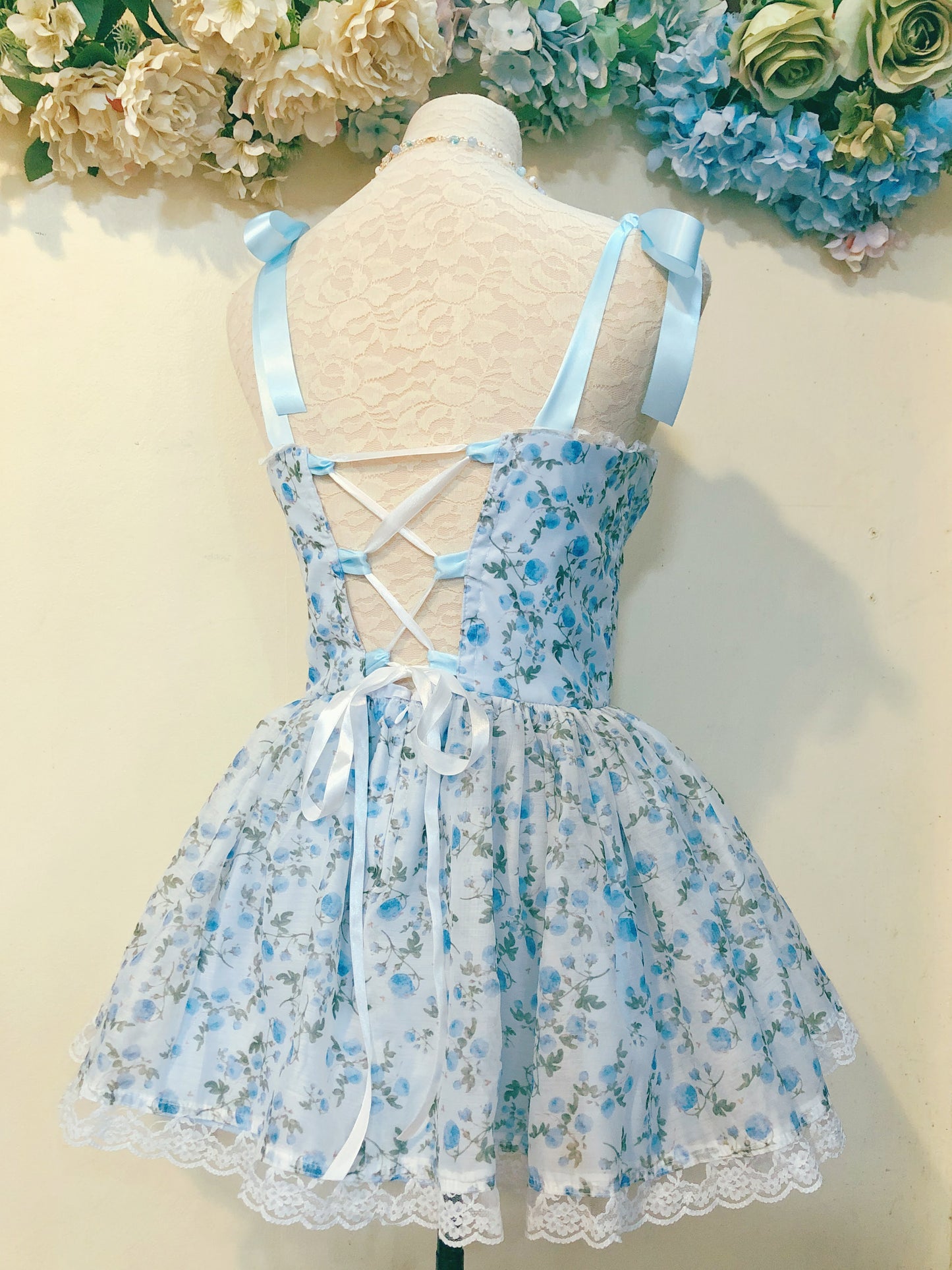 Moon Flower Corset Handmade Dress