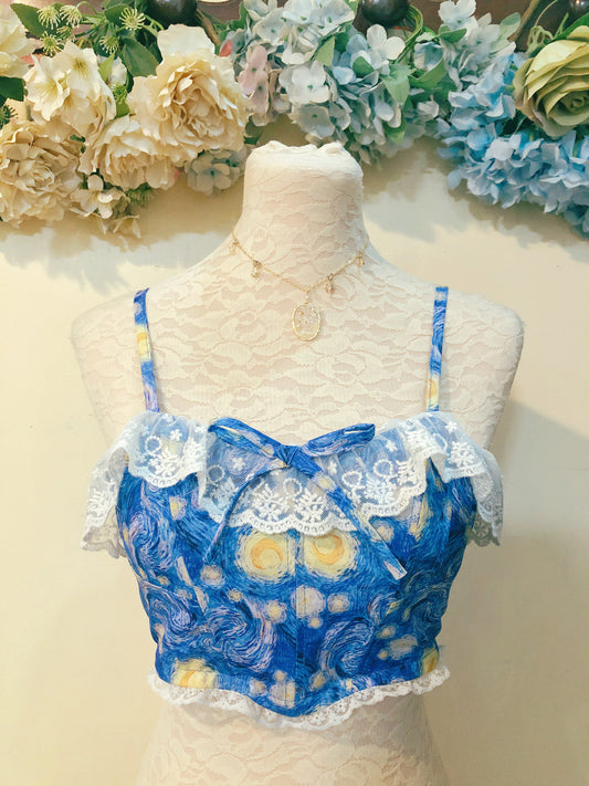 Starry Night Lace Handmade Cutie Top