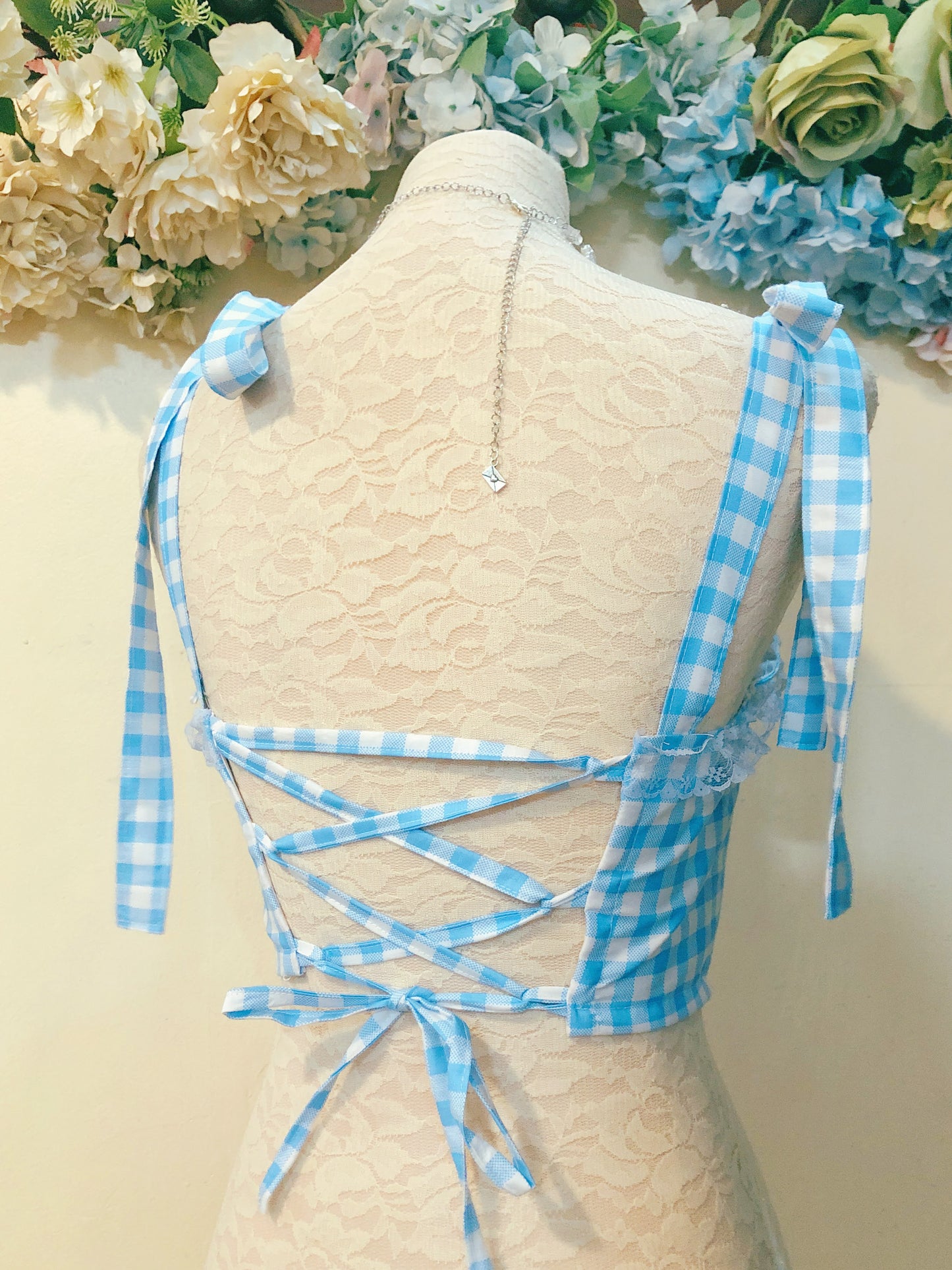 Baby Blue Gingham Cutie Top