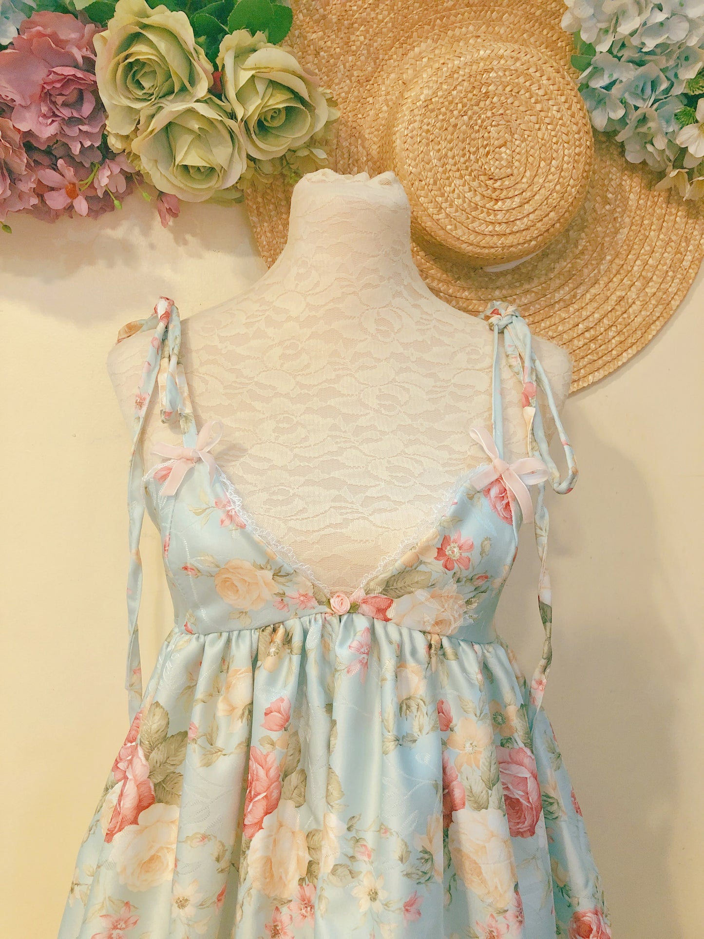 Rose Summer Dainty Handmade Dress