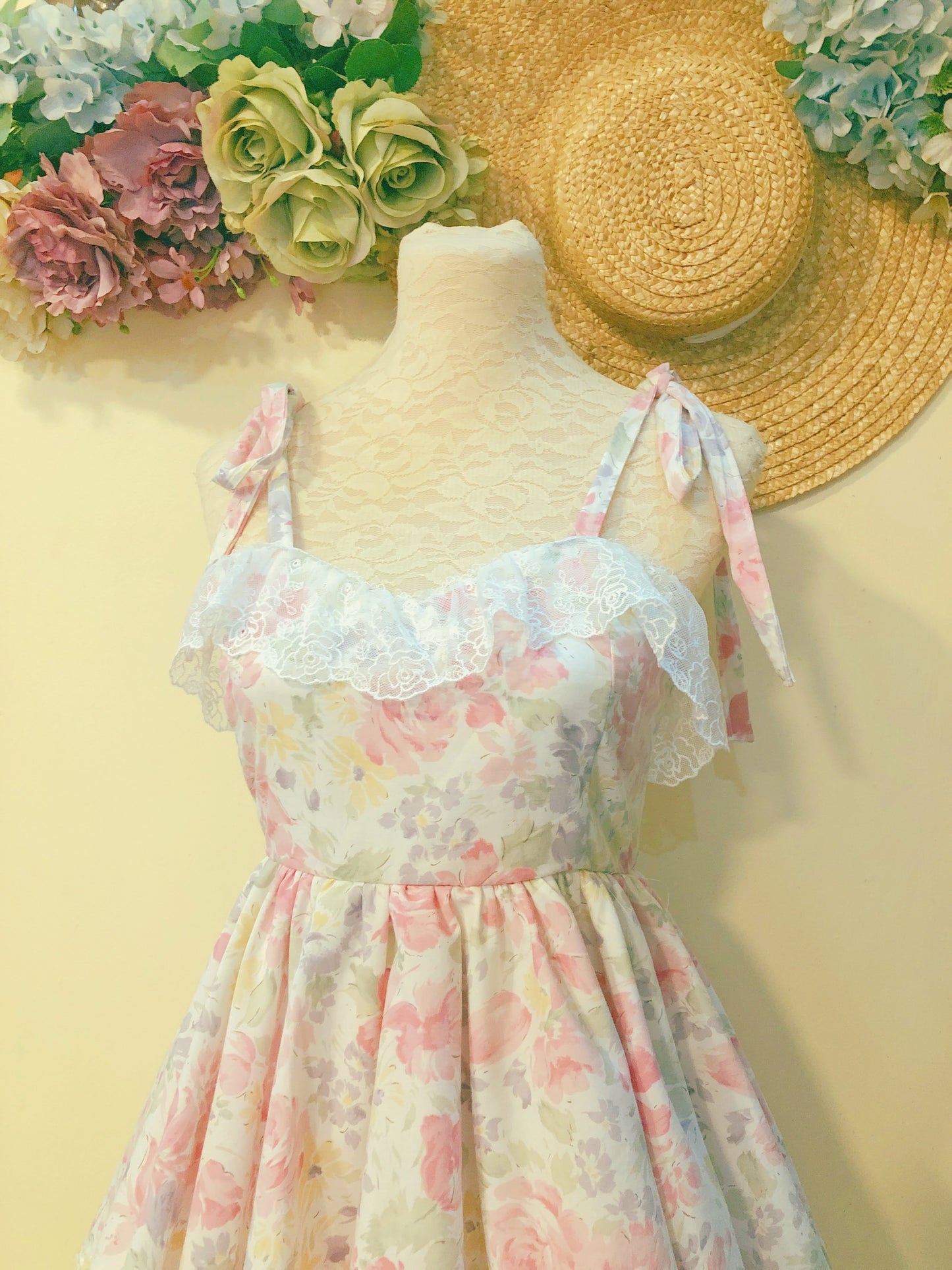 Pink Garden Handmade Dress