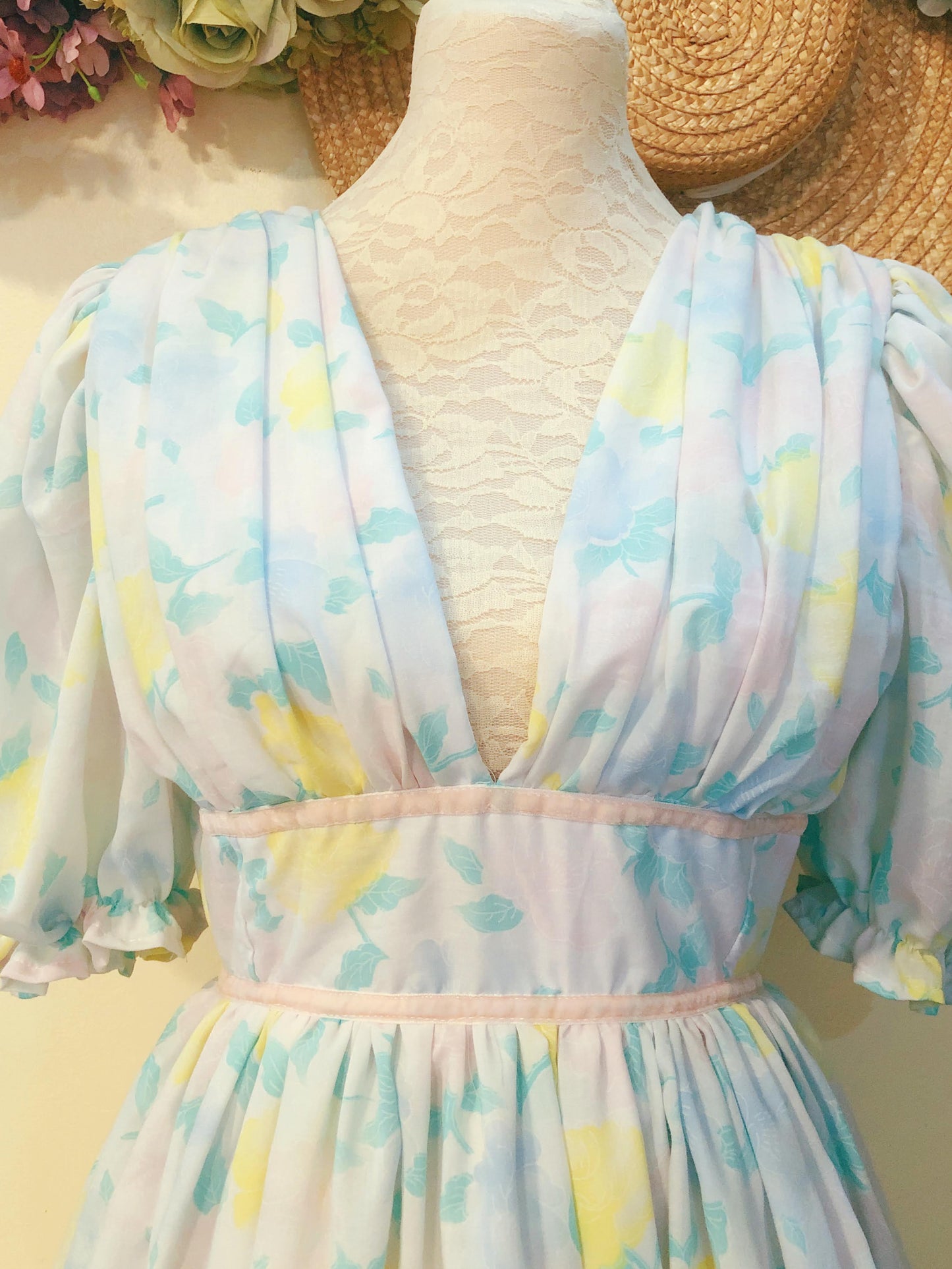 Pastel Rose Handmade Dress