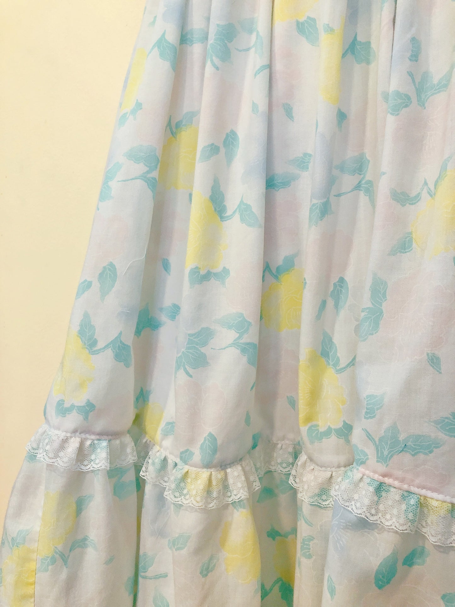 Pastel Garden Offshoulder Handmade Dress